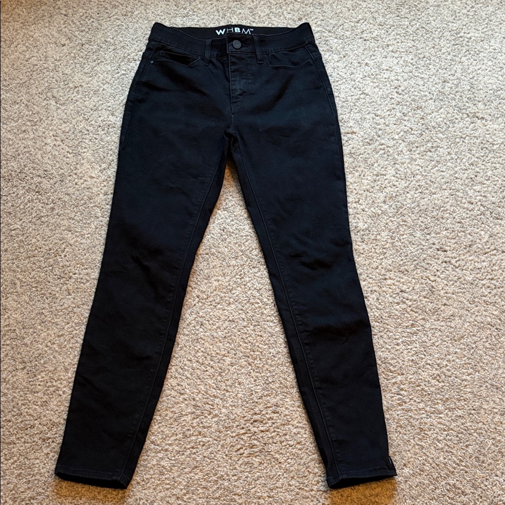 White House Black Market Classic Black Skinny Jeans 00Short